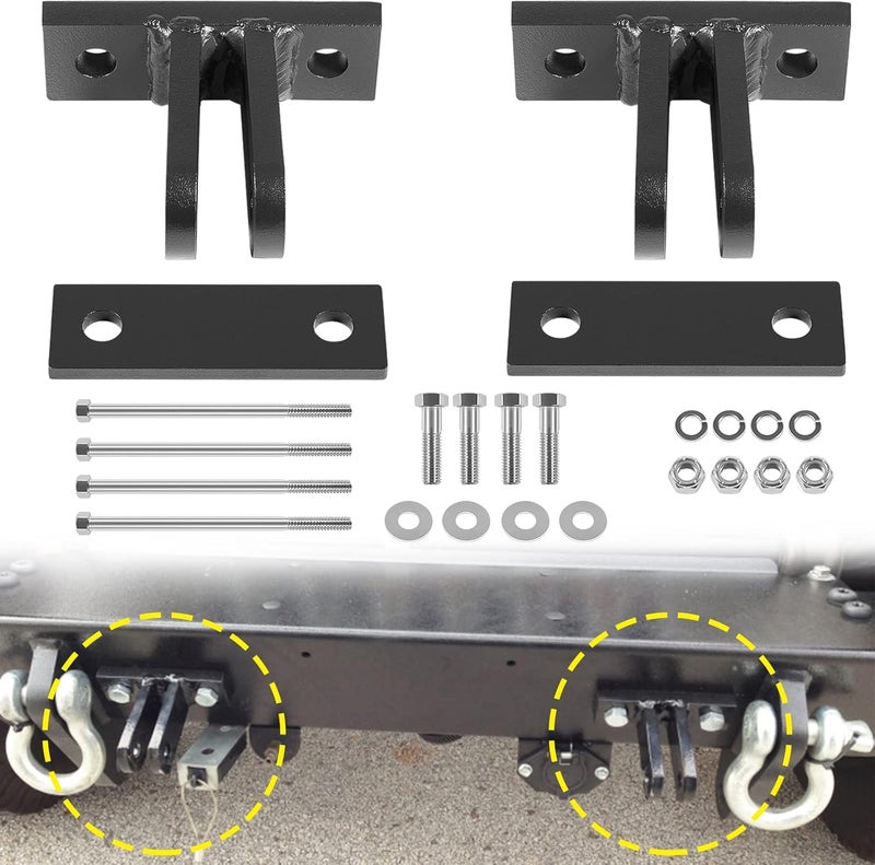 Sunluway Replace for Blue Ox BX88230 Universal Bolt-On Base Plate Tow Bar Adapter Bracket Kit for Blue Ox Tow Bars Flat Towing, General Purpose Adapter Kit Fits Most Vehicles, Heavy Duty 5000 lbs Rated - Image 1